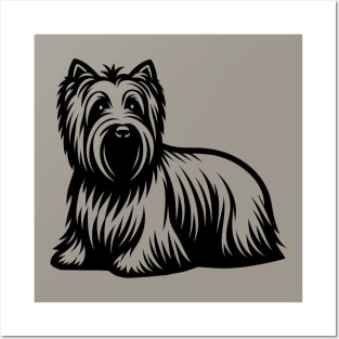 Skye Terrier Dog Posters and Art